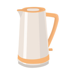 electric kettle in flat style, vector