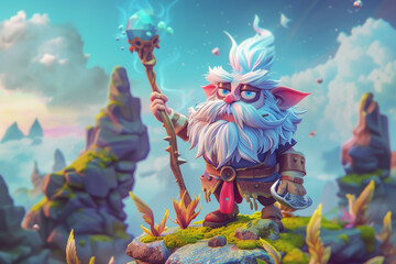 game character background 3d stylish wallpaper illustration