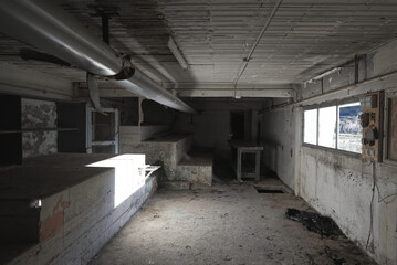 Urbex bâtiment abandonné, Sanatorium en ruine. - obrazy, fototapety, plakaty