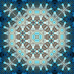 Seamless square abstract pattern. Art texture. Textiles and fashion
