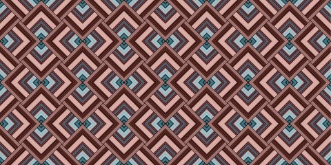 Seamless abstract geometric pattern from lines. Wide panoramic seamless Art texture.