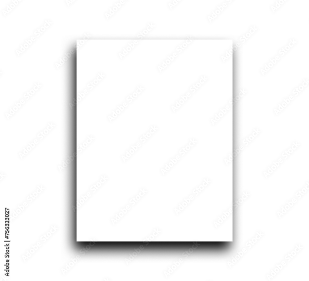 Poster realistic shadow effect for design