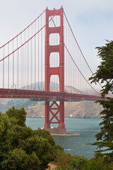Golden Gate Bridge, the symbol of San Francisco city - Californi