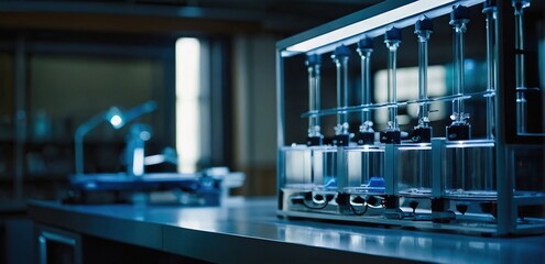 Chemical Science Laboratory: Advanced Research and Experimentation - obrazy, fototapety, plakaty