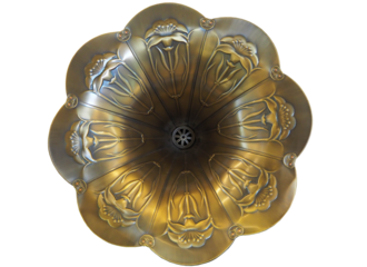 Large antique gold audio player