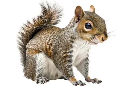 Squirrels are cute, intelligent pets with fluffy fur that like to eat fruit.
