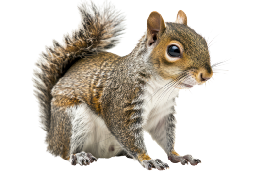 Squirrels are cute, intelligent pets with fluffy fur that like to eat fruit.
