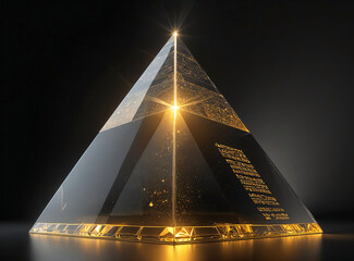 mystical glass pyramid