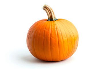 Orange Pumpkin On A White Background Background With Shadows Created Using Artificial Intelligence