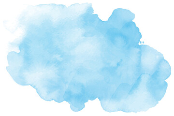 watercolor blue sky background. watercolor background with clouds.	