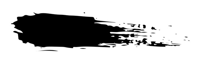 Brush stroke grunge transparent background, ink stroke, brush paint, hand draw
