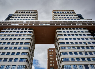 Footbridge in the heights of Valencia