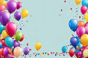 happy birthday balloons, balloons background