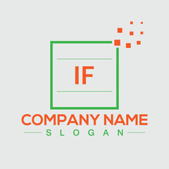 Letter IF Logo and monogram design for brand awareness