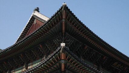 Fototapeta premium Asian traditional roof from below