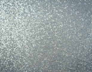 Obraz premium A detailed view of galvanized zinc with its distinctive crystalline surface pattern, known as spangle, under soft lighting.