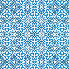 Green geometric chevron watercolor border. Blue