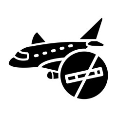 No Smoking glyph icon