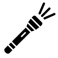 Flashlight glyph icon