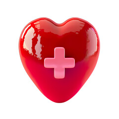 Obraz premium heart with a cross