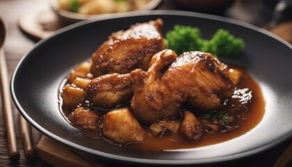 Fowl stewed with soy sauce, Chicken thigh