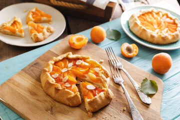 galette with apricots - 756338852