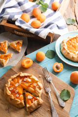 galette with apricots - 756338875