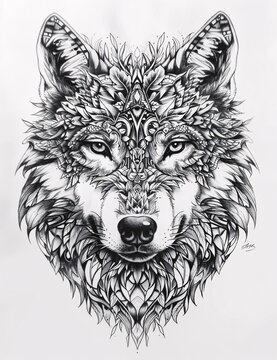 Wolf's Eye A Monthly Event Inspired Tattoo Design Generative AI