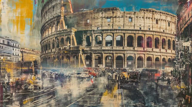 "Echoes of Antiquity: The Colosseum's Pulse in Modern Rome"