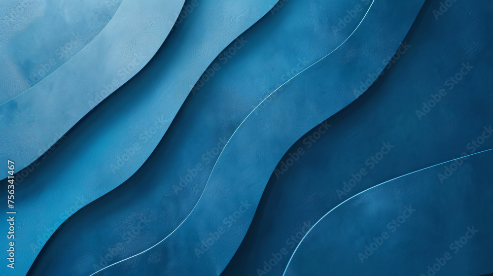 Poster abstract soft blue wave texture background with waves