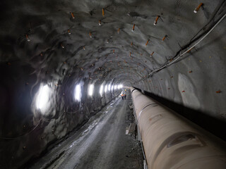 Underground water pipe.