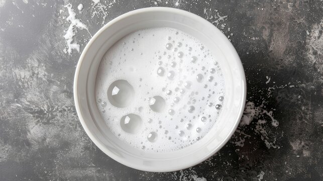 a top view photo of a editorial shot of a soapy water, pure, clean, beautiful studio lighting, scandinavian