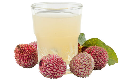 Lychee Juice Blended In a nice drinking glass