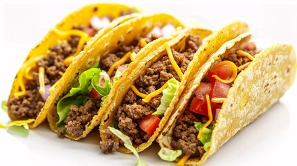 Taco Tuesday A Delicious Meal with Cheese and Meat Generative AI