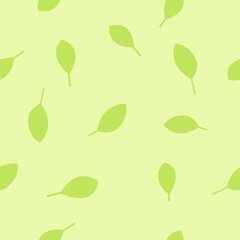 Eco Oregano herb seamless pattern. Green background.
