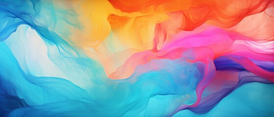 Modern Abstract Organic panorama wallpaper background, bright colors, silk, ultra-resolution, amazing detail, banner Design, Elegant, wave background for document present - obrazy, fototapety, plakaty