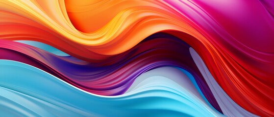 Modern Abstract Organic panorama wallpaper background, bright colors, silk, ultra-resolution,...