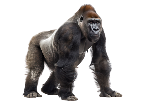 King Kong is big, black, and has long fur.