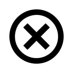 Obraz premium cancel icon