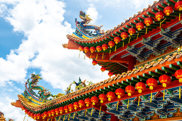 Obraz premium views of chinese thean hou temple in kuala lumpur