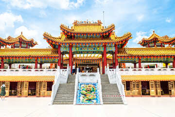views of chinese thean hou temple in kuala lumpur - obrazy, fototapety, plakaty