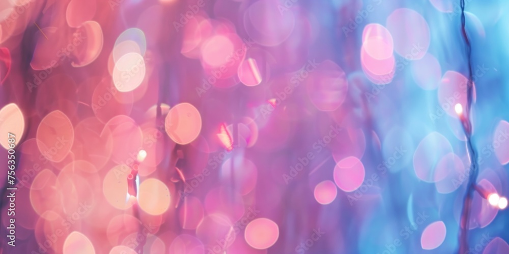 Poster vibrant abstract background with a pink bokeh effect created by defocused lights.