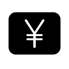 Fototapeta premium yen currency icon