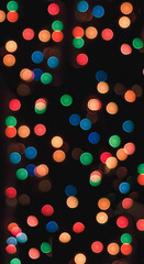 multicolored circles on a black background abstract pattern