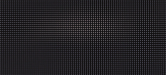 background pattern luminous blue and white led dots lights on black background - obrazy, fototapety, plakaty