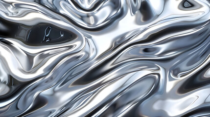 holographic silver abstract Background, Abstract Wavy Texture
