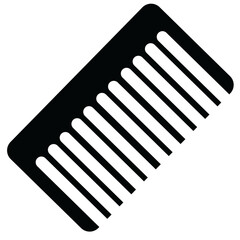 comb vector illustration isolated on white background. classic modern diseign, bright colors