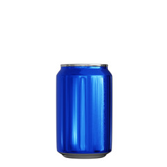 small Can energy drink or beer blue