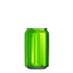 small Can energy drink or beer monster green