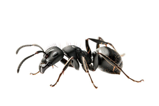 Black ant, enlarged image